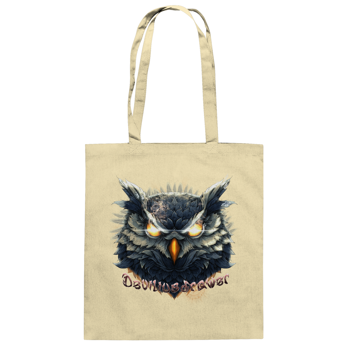 Deviliusdrawer Dark Fire Owl - Baumwolltasche