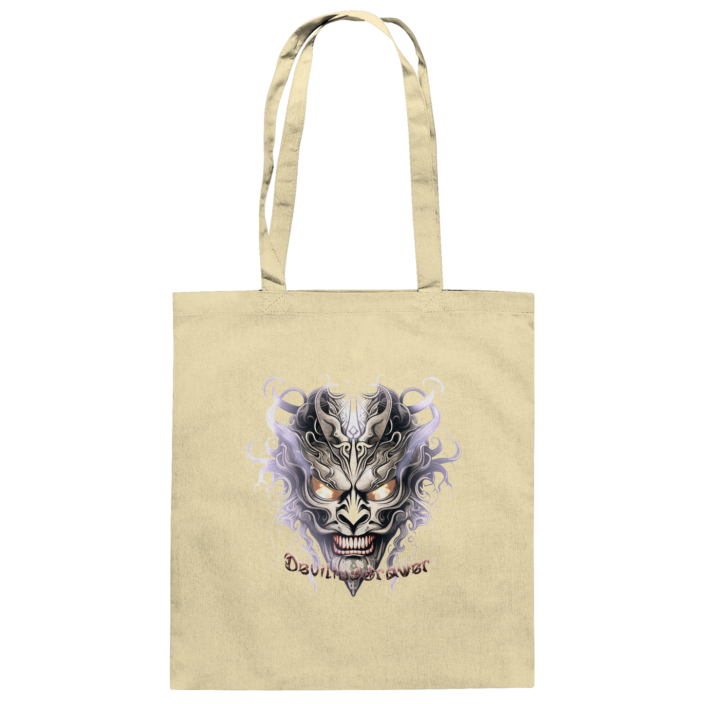Deviliusdrawer Demon Mask Violet - Baumwolltasche