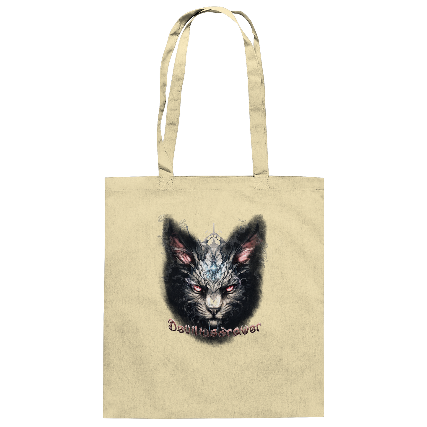 Deviliusdrawer Myshtical Redeyed Cat - Baumwolltasche