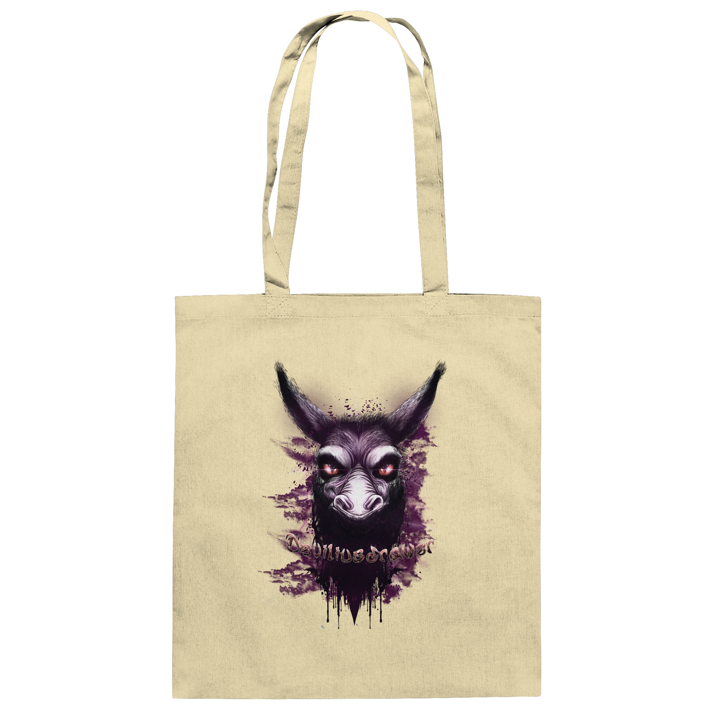 Deviliusdrawer Purple Donkey - Baumwolltasche