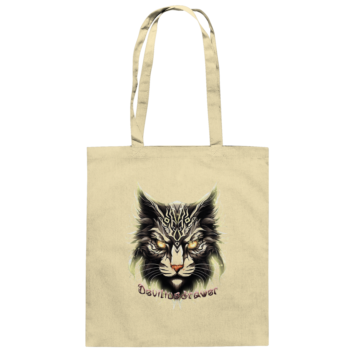 Deviliusdrawer Golden Cat - Baumwolltasche