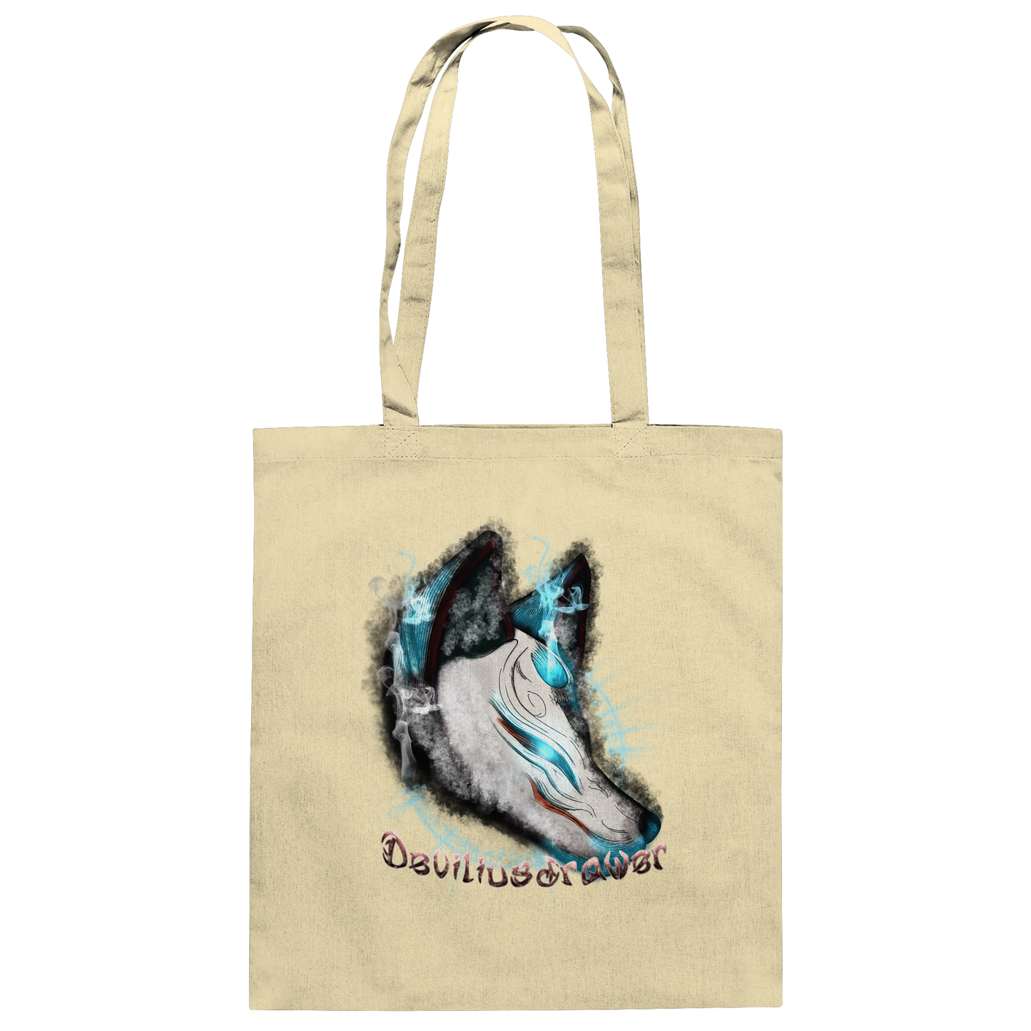 Deviliusdrawer Darkness Kitsune - Baumwolltasche