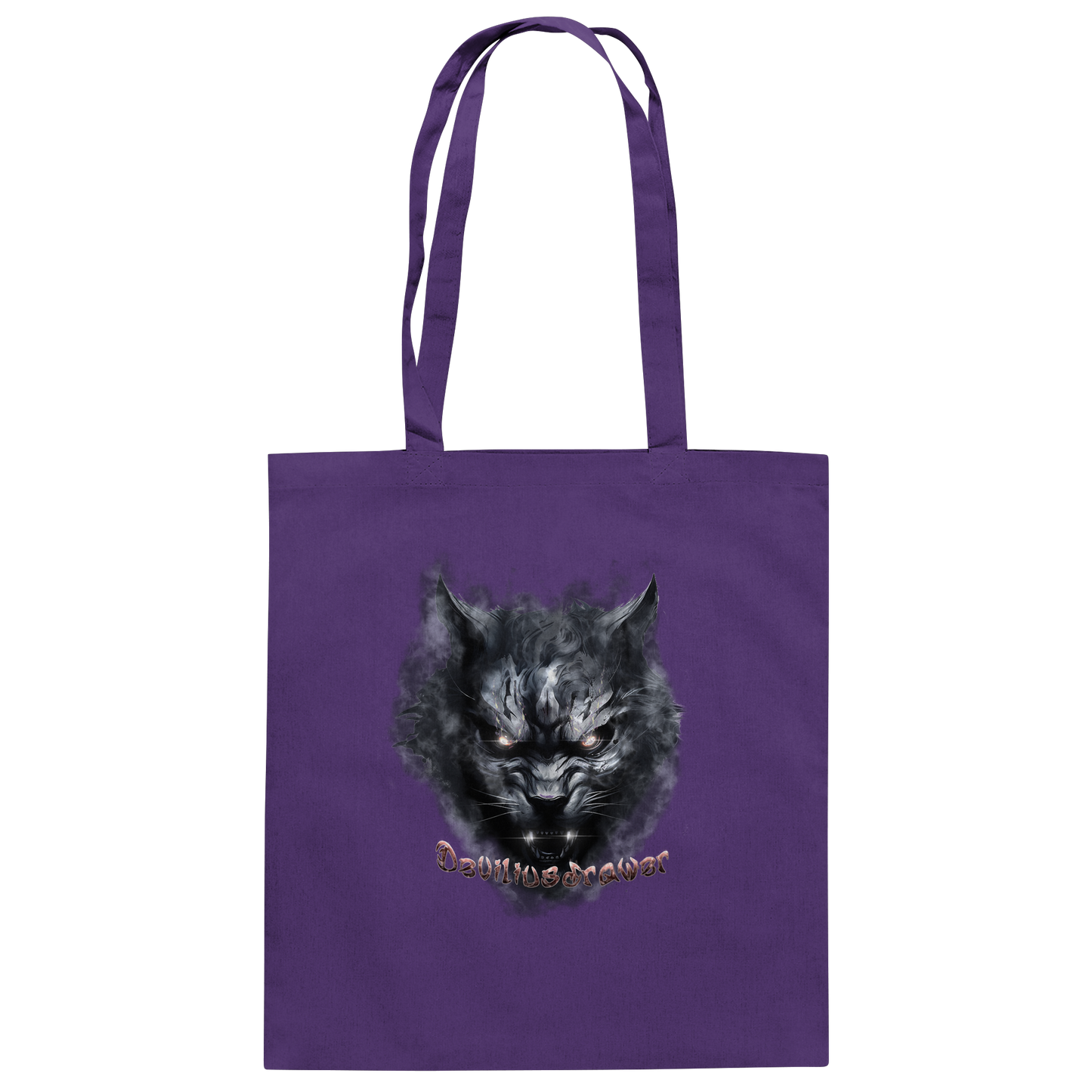 Deviliusdrawer Dark Beast Tiger  - Baumwolltasche