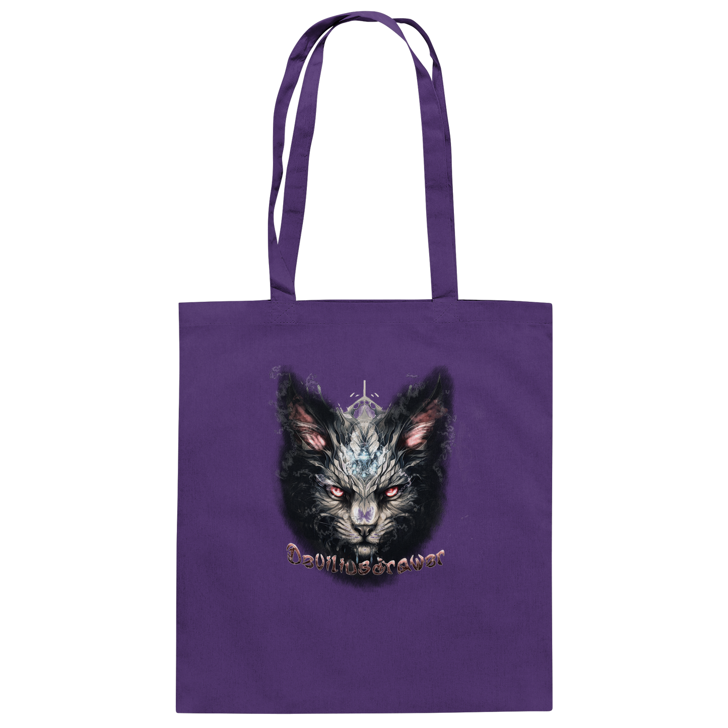 Deviliusdrawer Myshtical Redeyed Cat - Baumwolltasche