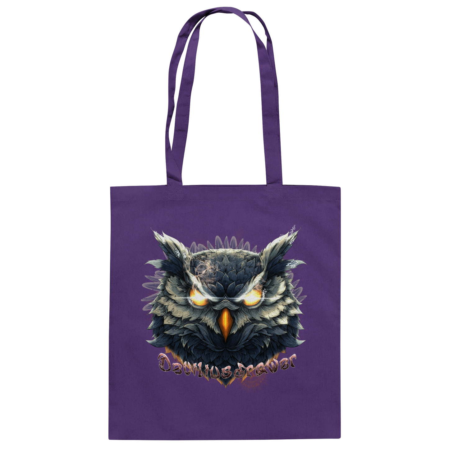 Deviliusdrawer Dark Fire Owl - Baumwolltasche