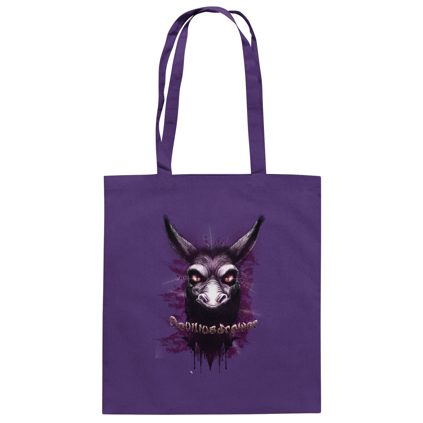 Deviliusdrawer Purple Donkey - Baumwolltasche