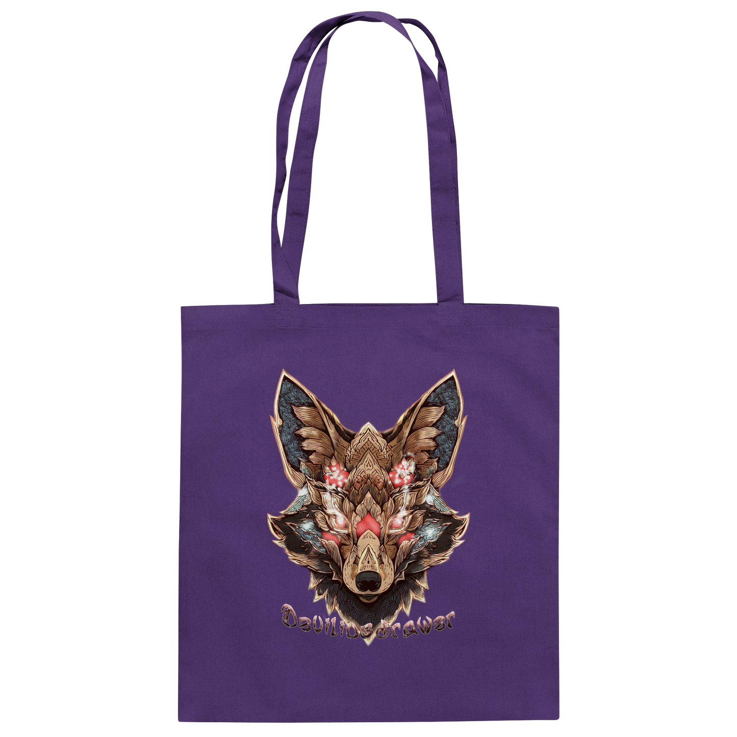 Deviliusdrawer Cristal Kitsune - Baumwolltasche