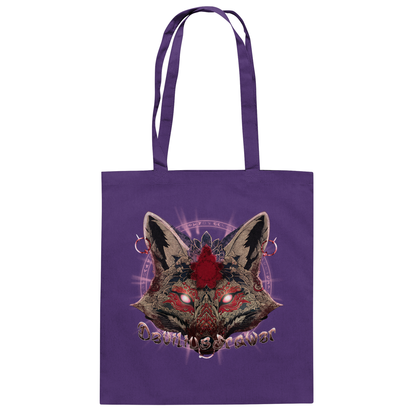 Deviliusdrawer Demon Kitsune - Baumwolltasche