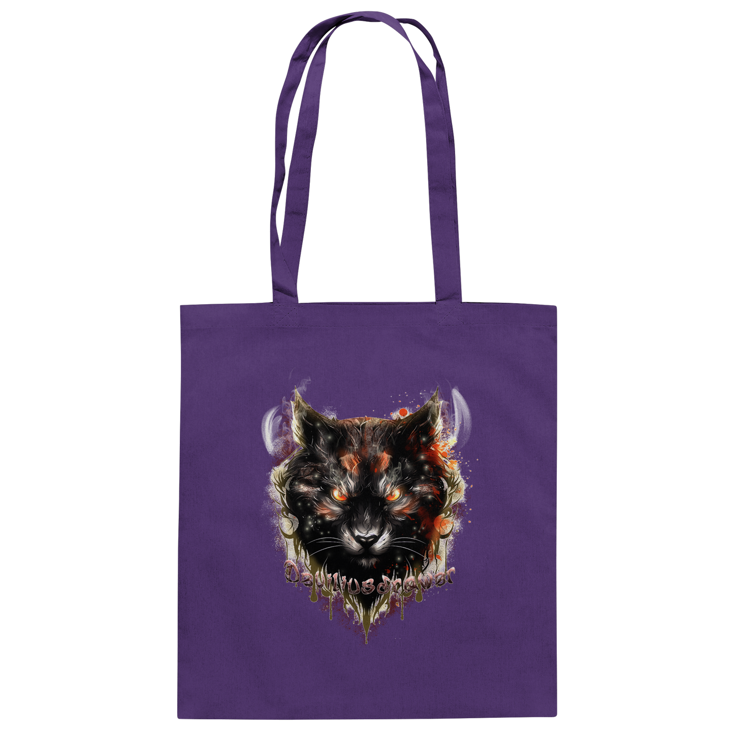 Deviliusdrawer Red Devil Cat - Baumwolltasche