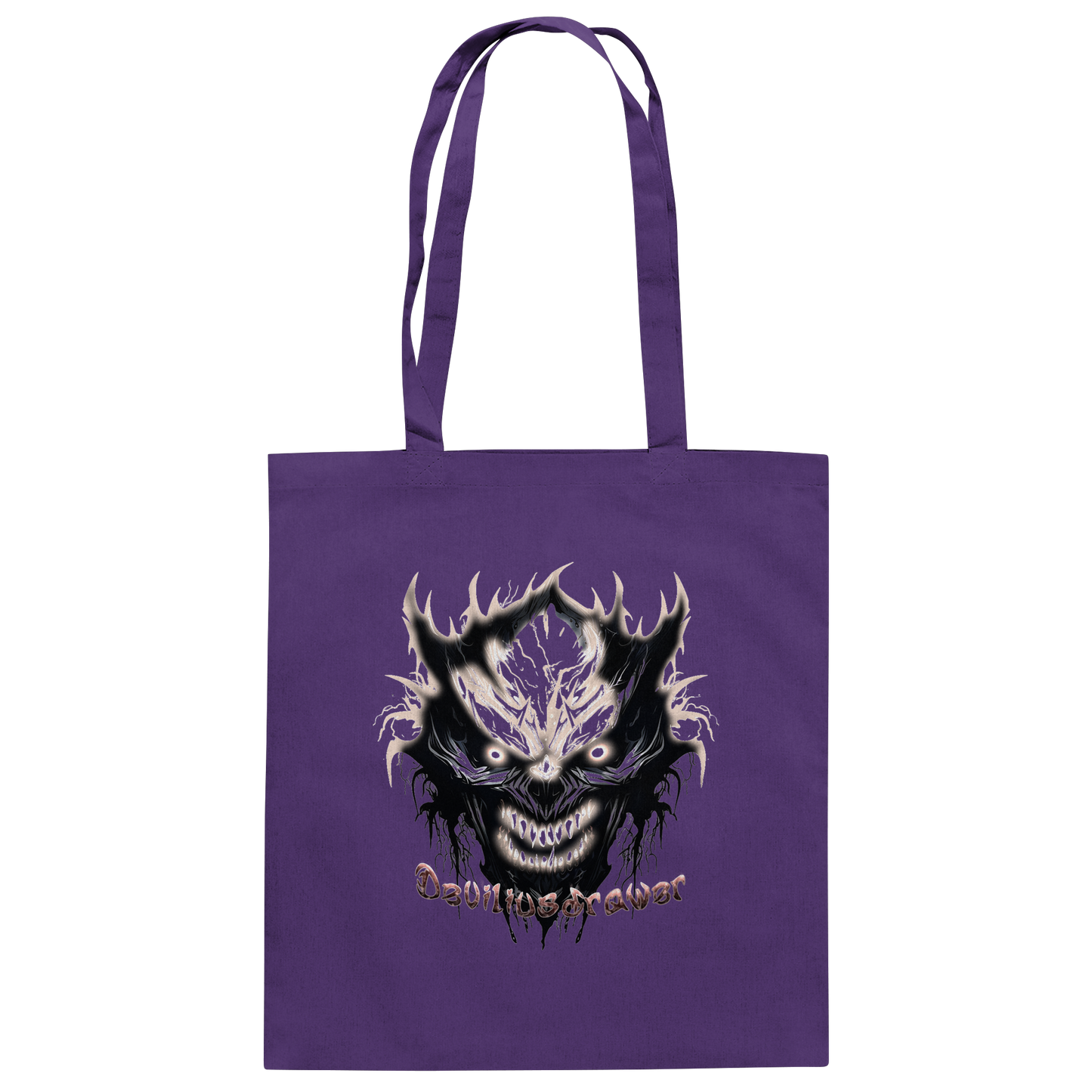 Deviliusdrawer Crazy Glow Devil - Baumwolltasche