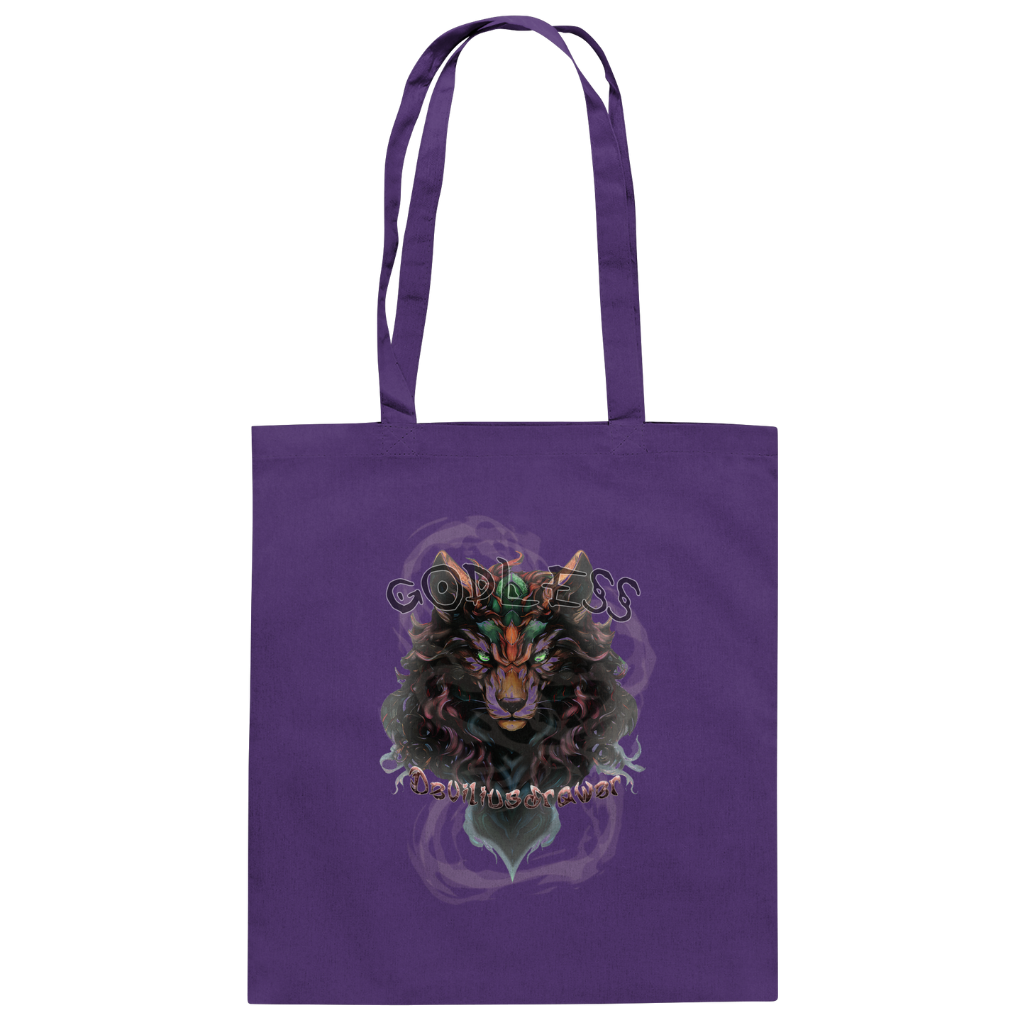 Deviliusdrawer Godless Wolf - Baumwolltasche