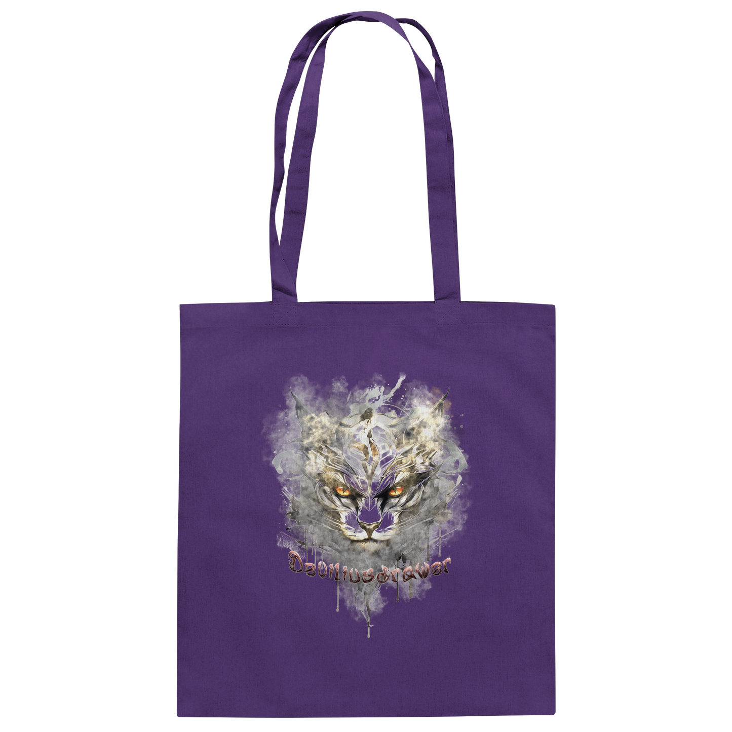 Deviliusdrawer White Catgod - Baumwolltasche