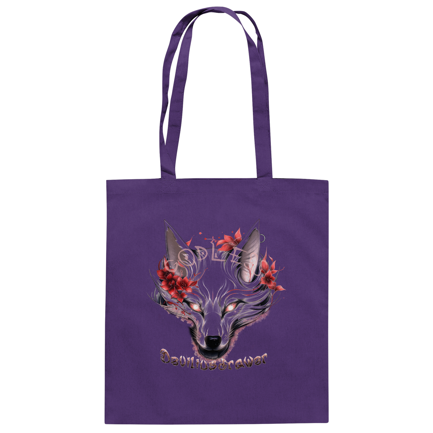 Deviliusdrawer Kitsune Wolf - Baumwolltasche