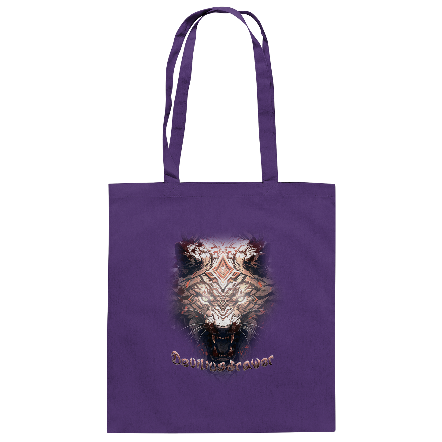 Deviliusdrawer Gold Metal Tiger - Baumwolltasche