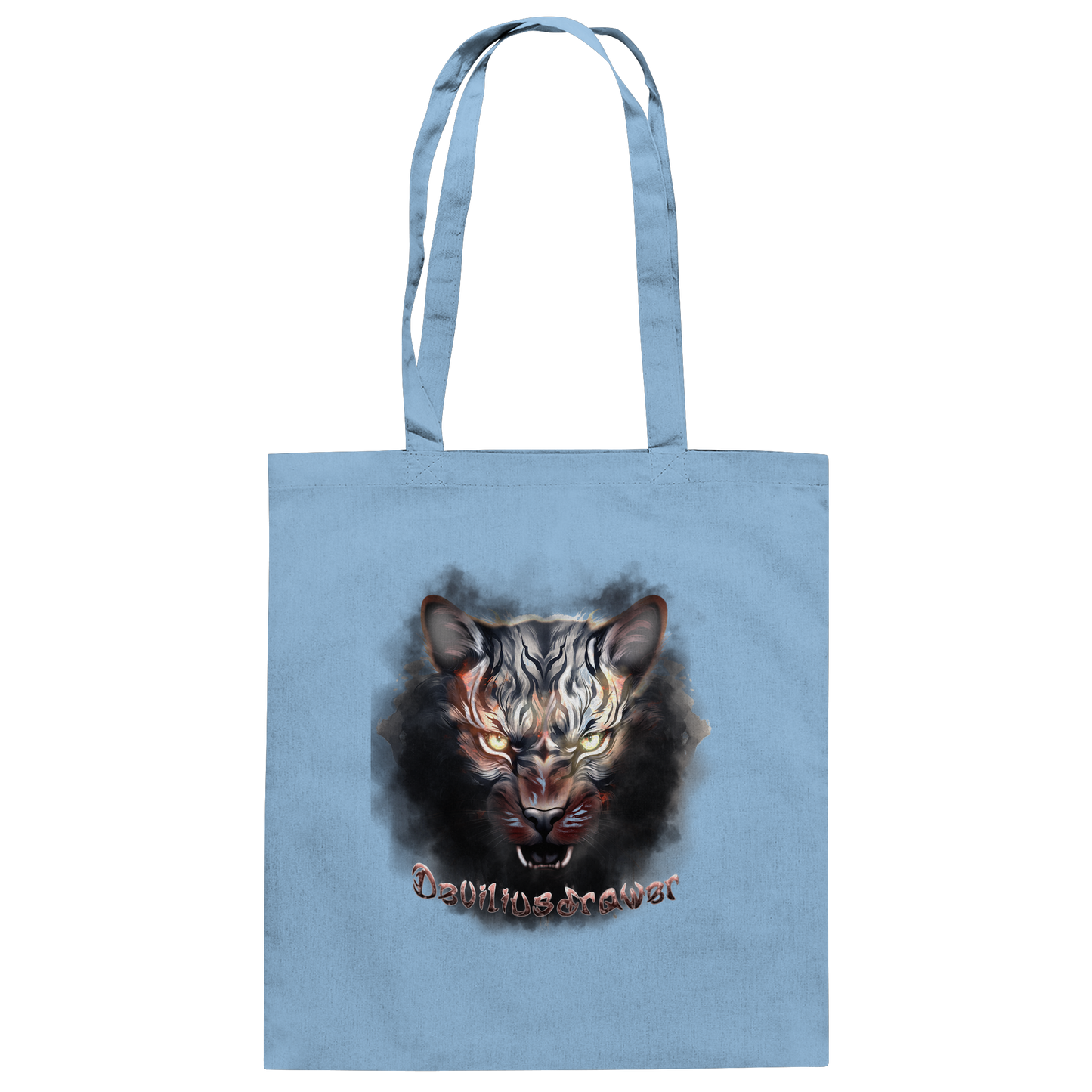 Deviliusdrawer Smoke Tiger - Baumwolltasche