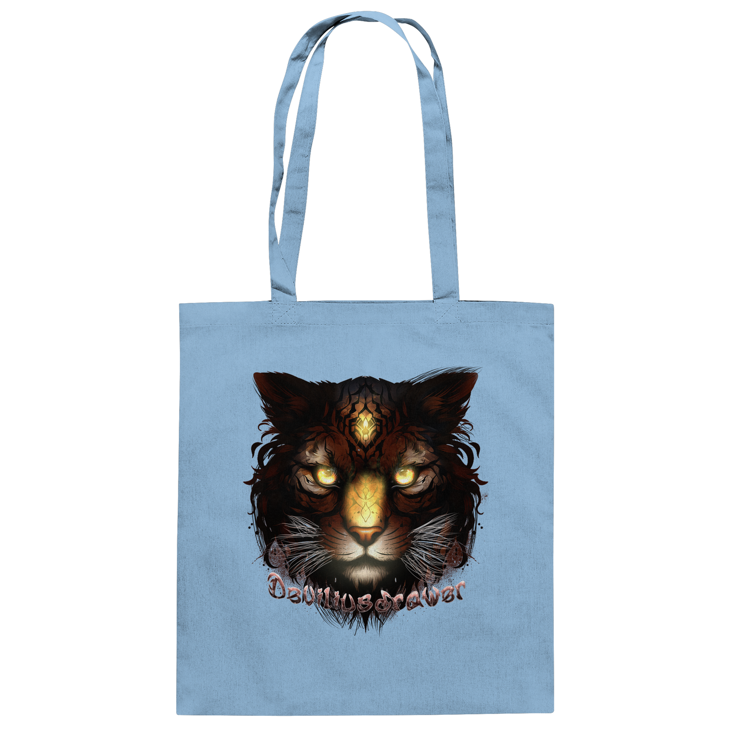 Deviliusdrawer Gold Tigercat - Baumwolltasche