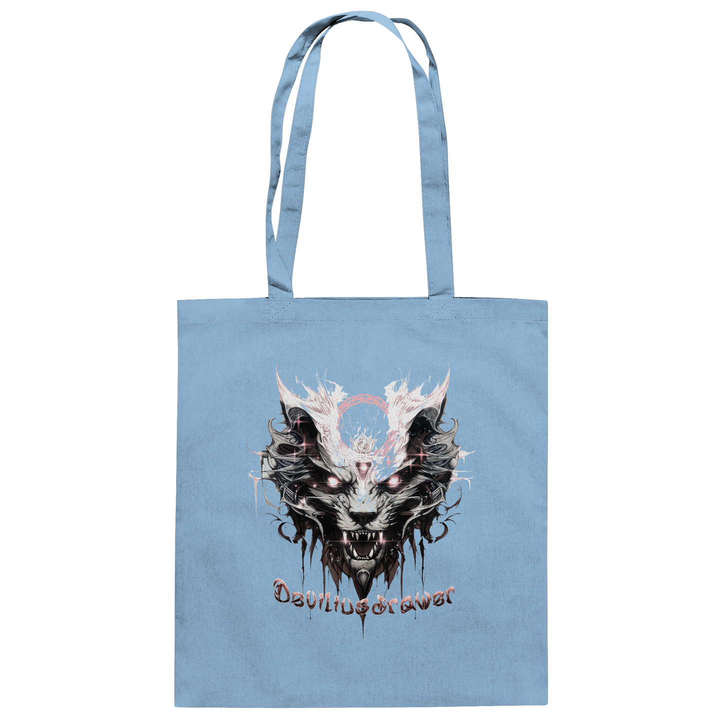 Deviliusdrawer Demonic Glow Cat - Baumwolltasche