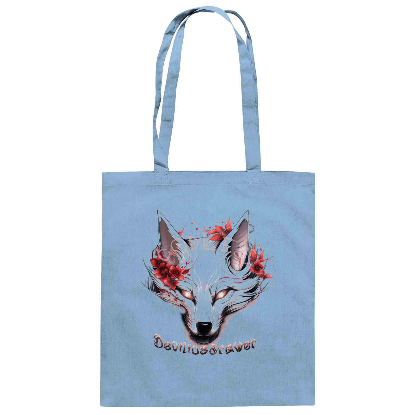 Deviliusdrawer Kitsune Wolf - Baumwolltasche