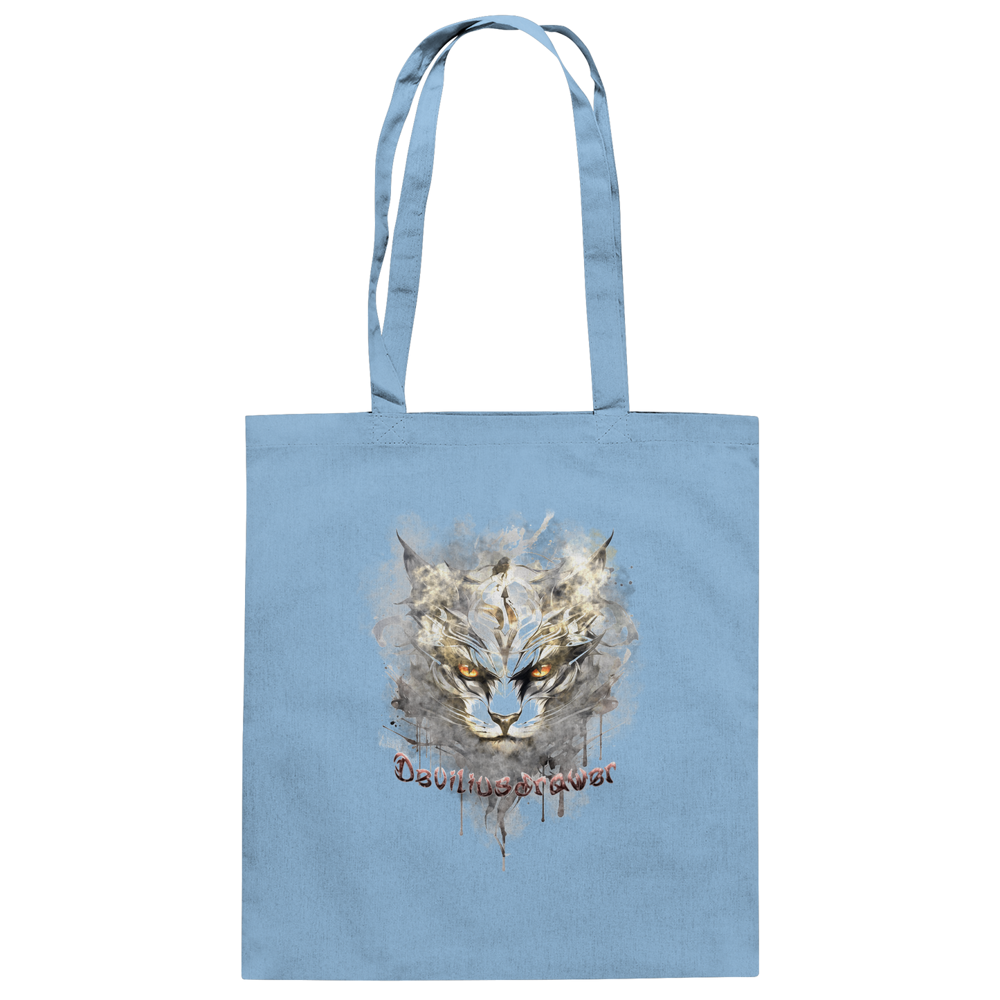 Deviliusdrawer White Catgod - Baumwolltasche