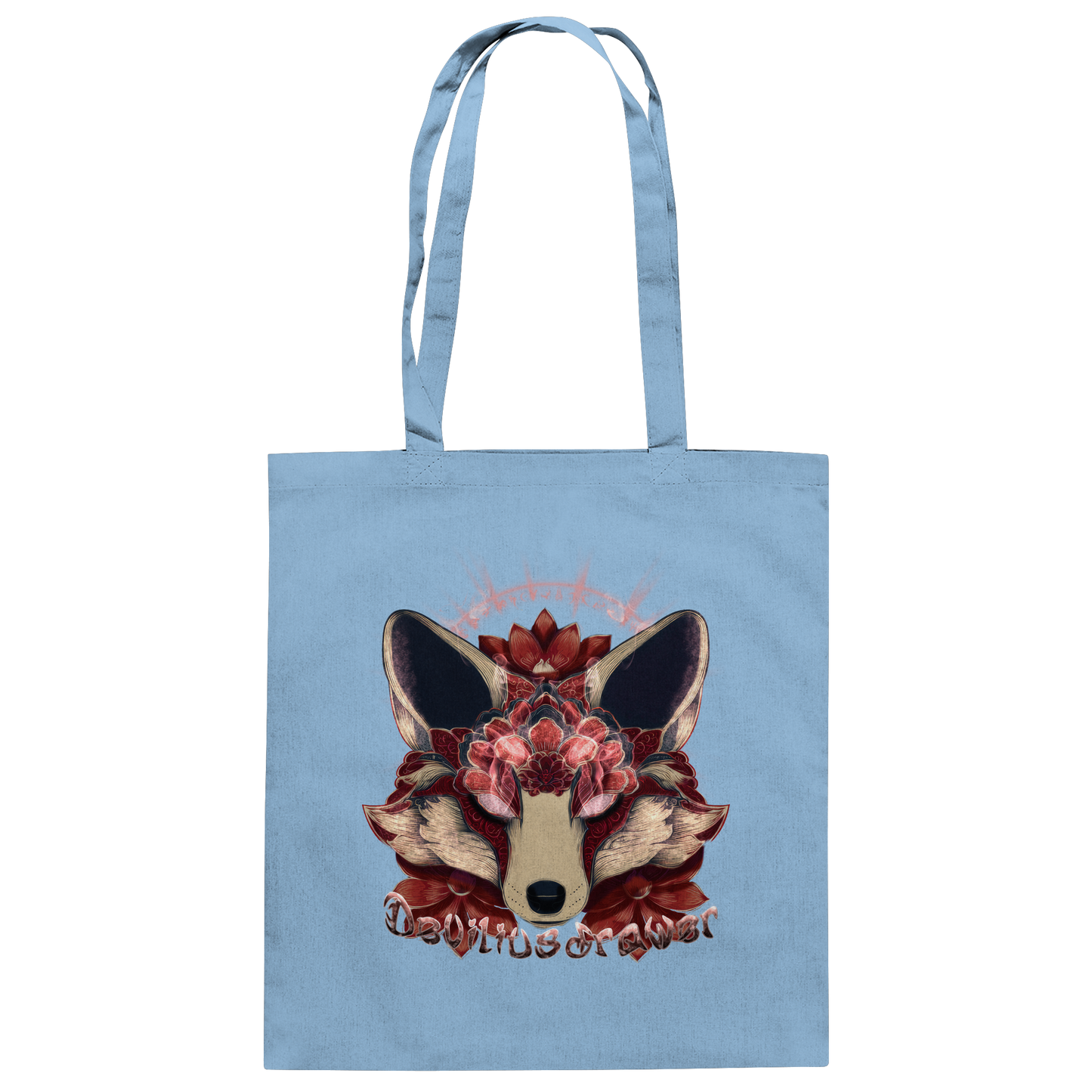Deviliusdrawer Fire Kitsune - Baumwolltasche