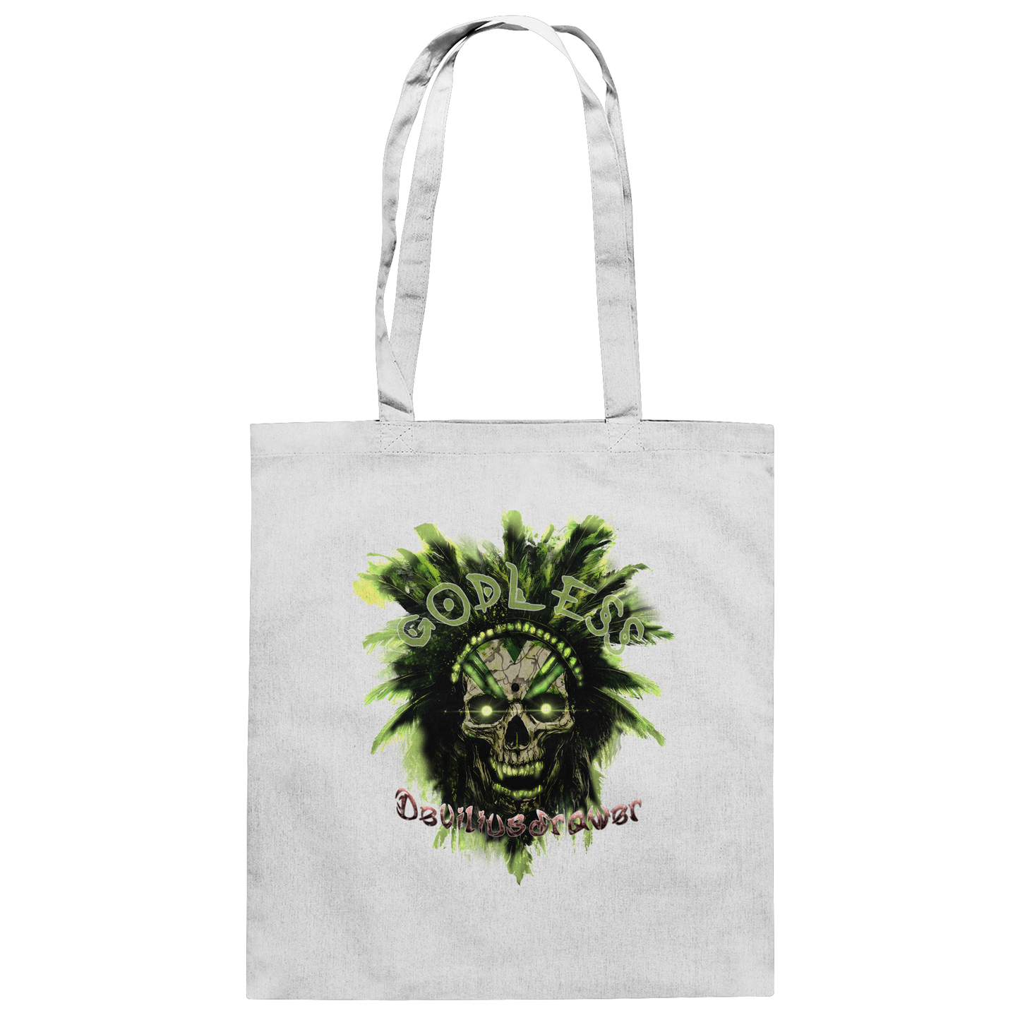 Deviliusdrawer Godless Skull - Baumwolltasche