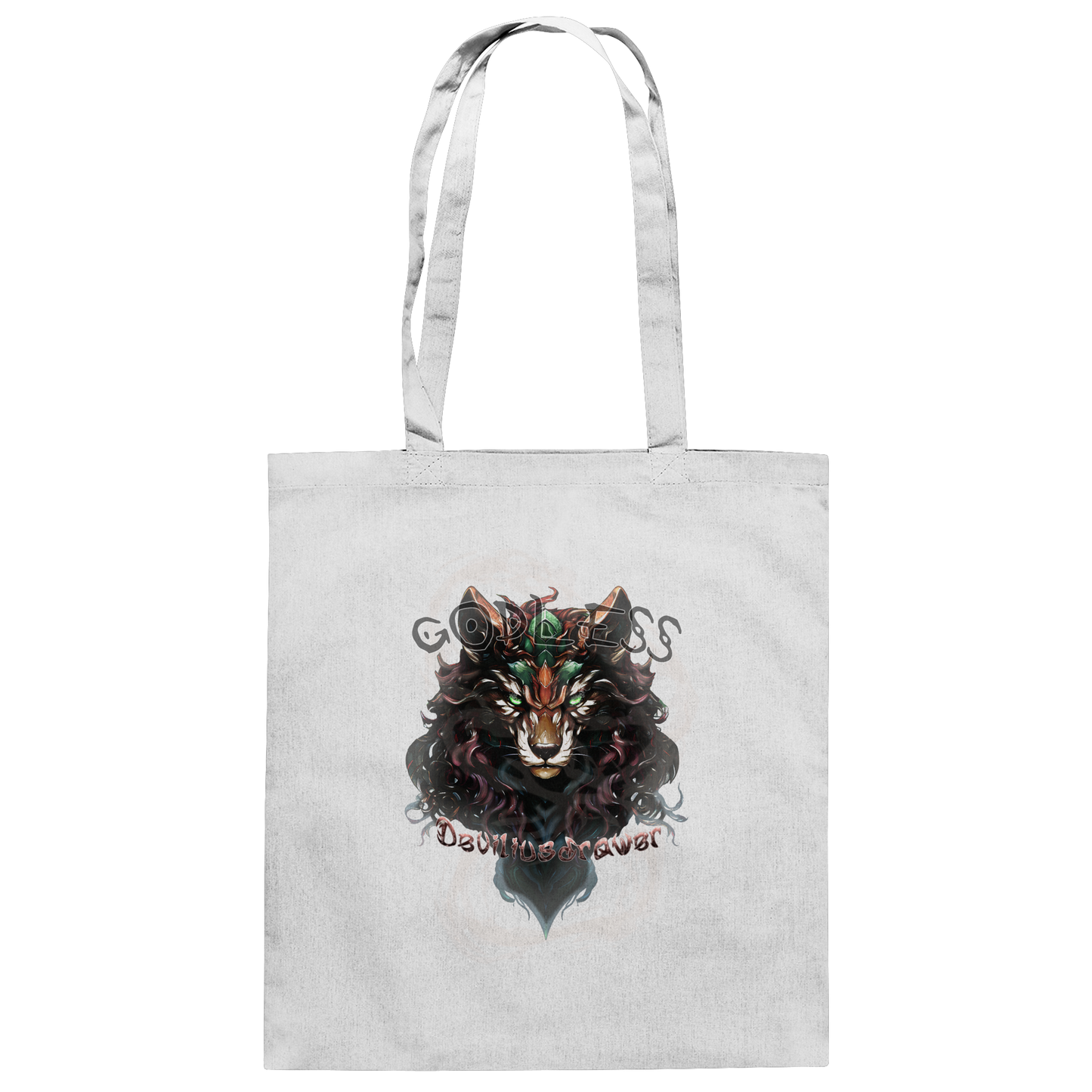 Deviliusdrawer Godless Wolf - Baumwolltasche
