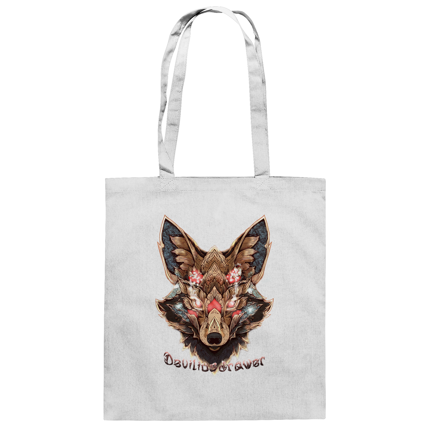 Deviliusdrawer Cristal Kitsune - Baumwolltasche