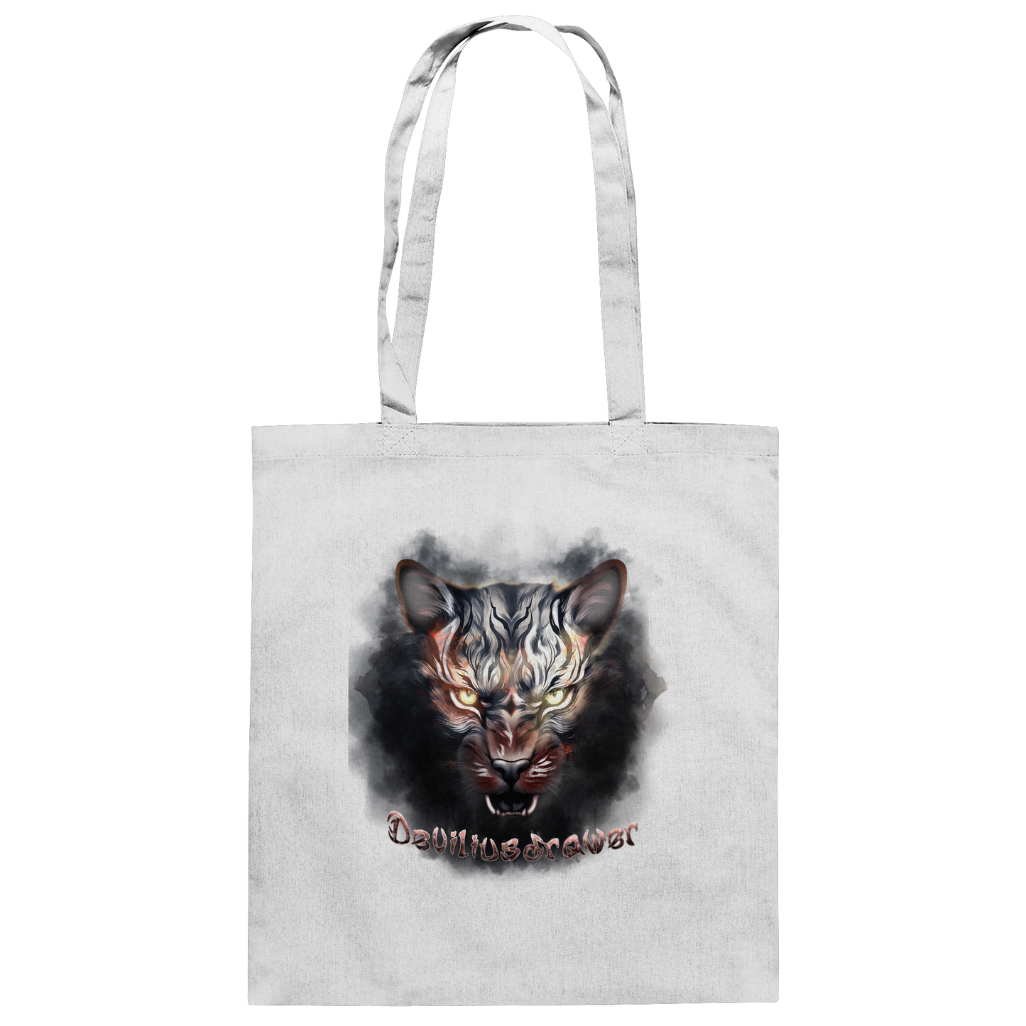 Deviliusdrawer Smoke Tiger - Baumwolltasche