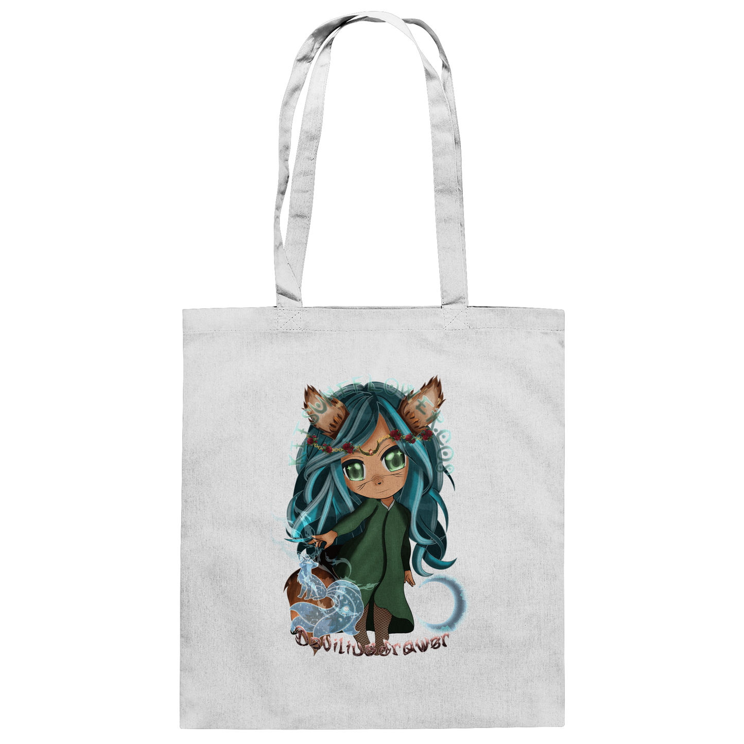 Deviliusdrawer Kitsuneflower - Baumwolltasche