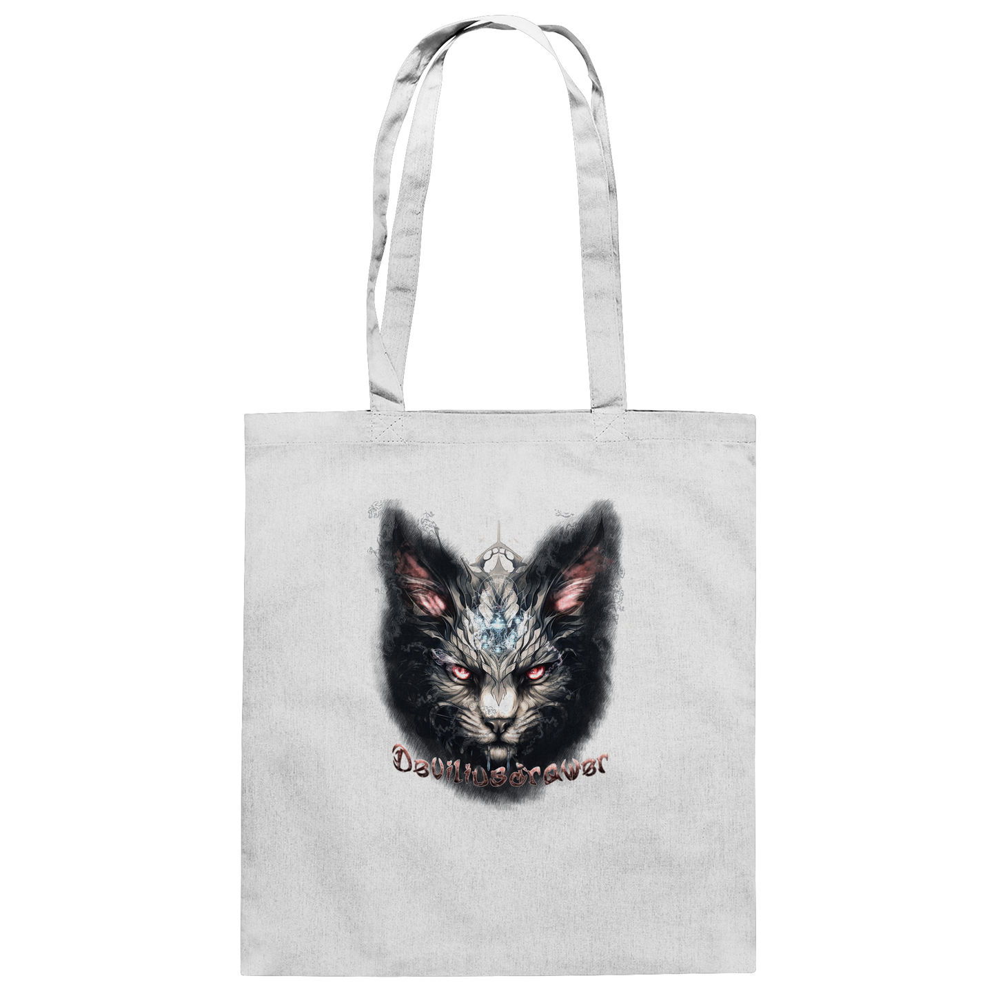 Deviliusdrawer Myshtical Redeyed Cat - Baumwolltasche