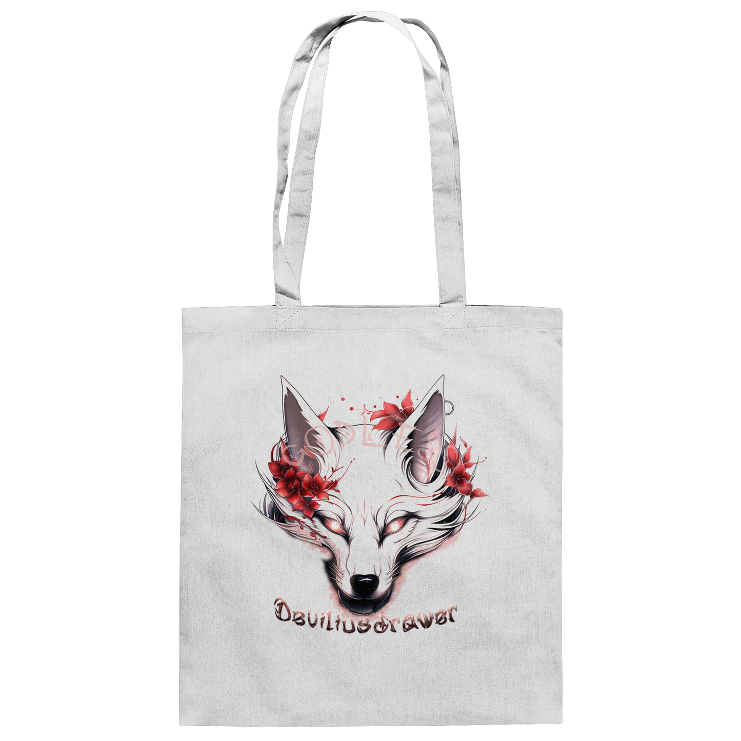 Deviliusdrawer Kitsune Wolf - Baumwolltasche