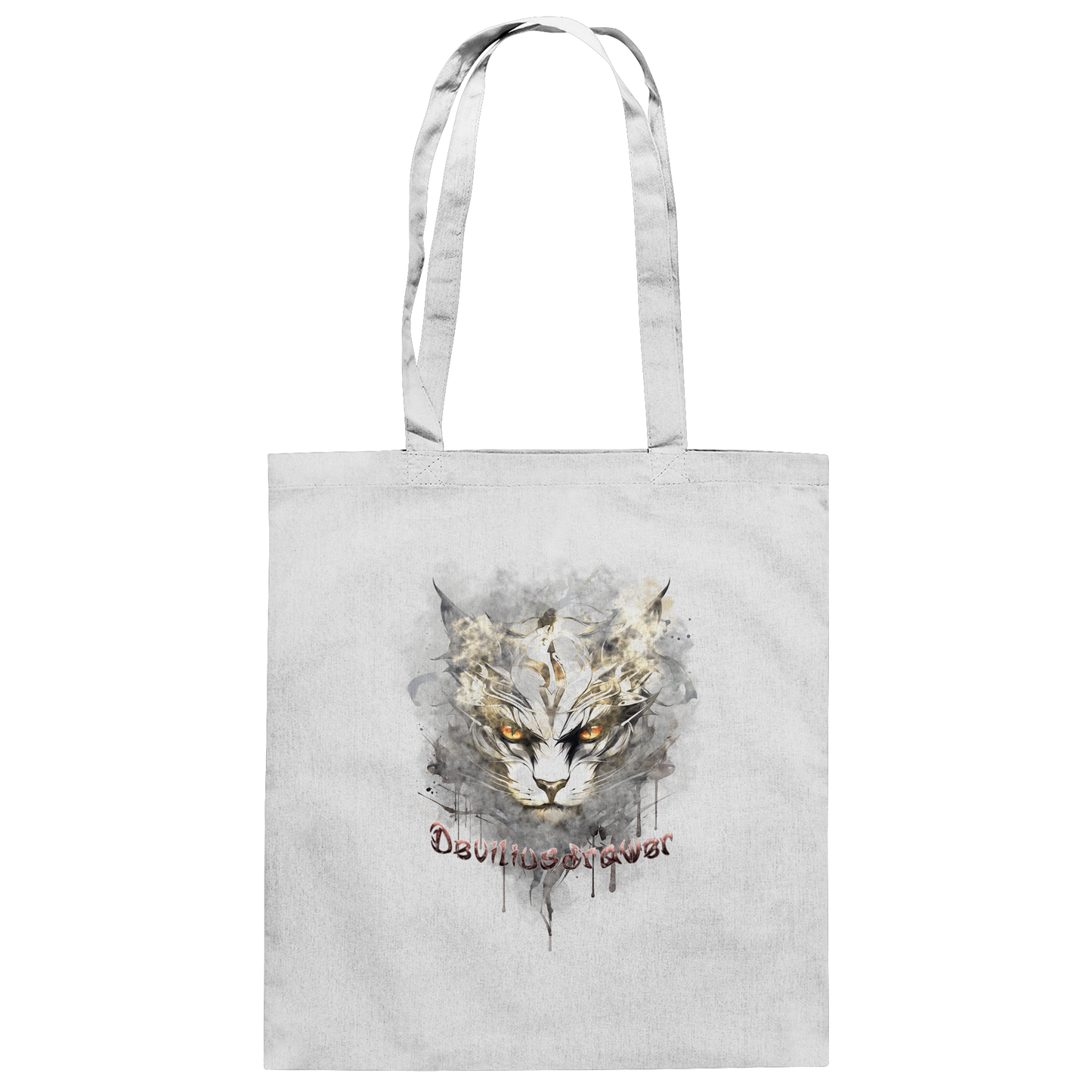 Deviliusdrawer White Catgod - Baumwolltasche