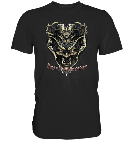 Couple Wear Golden Demon Vampire - Classic and Ladys Premium T-Shirt