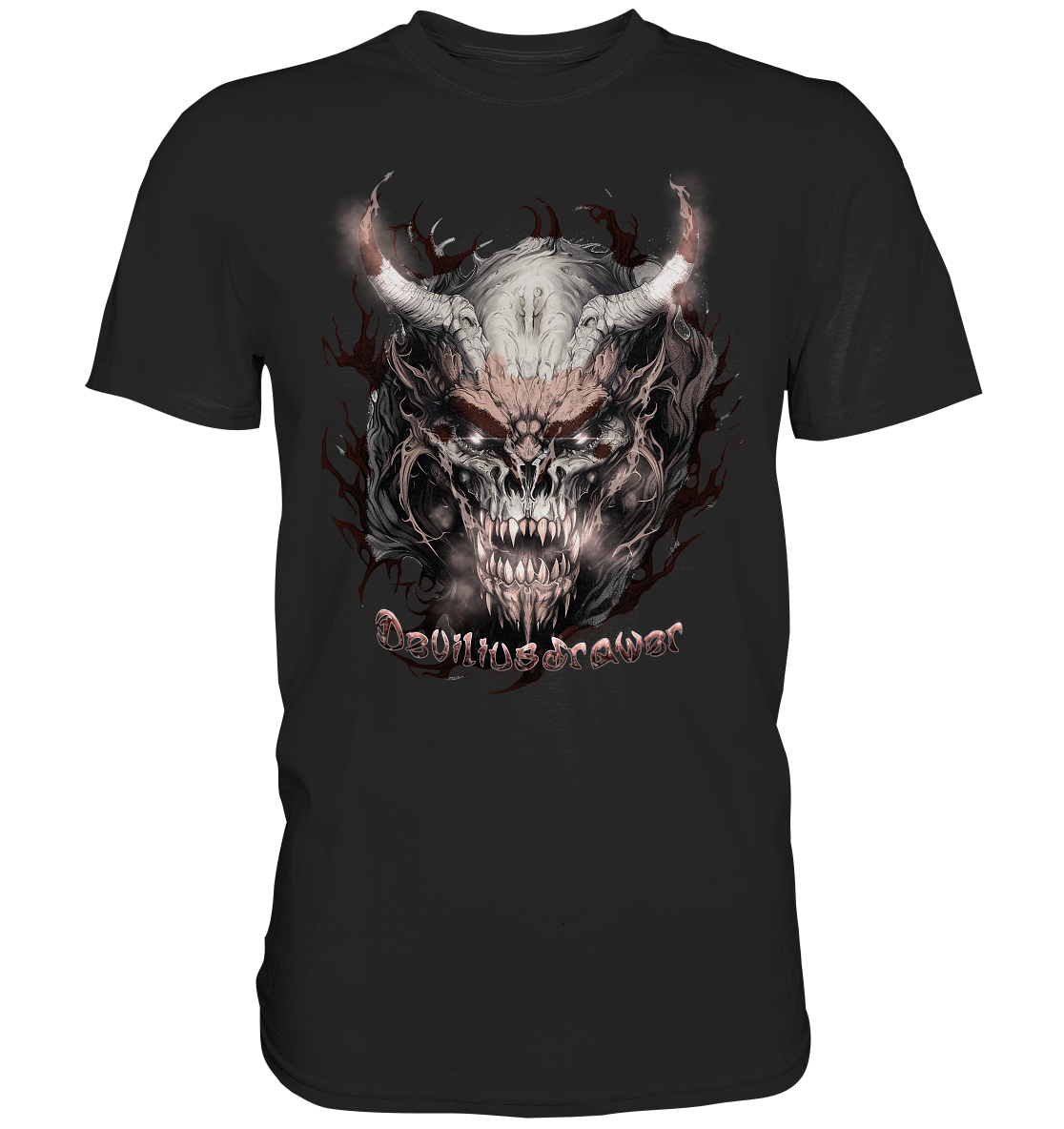 Couple Wear Beast Demon - Classic and Ladys Premium T-Shirt