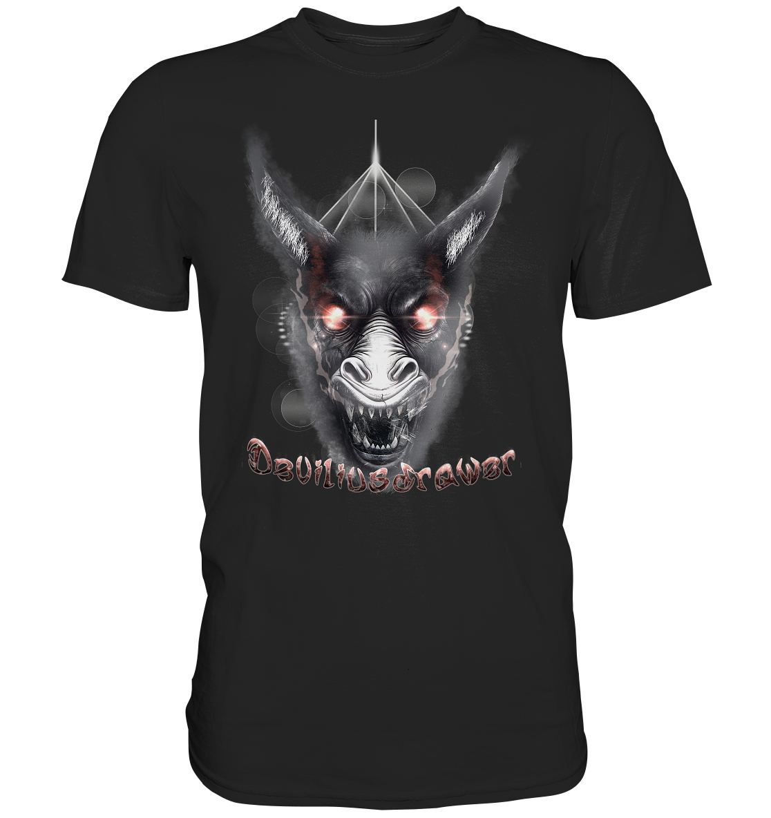 Couple Wear Evil Donkey - Classic and Ladys Premium T-Shirt