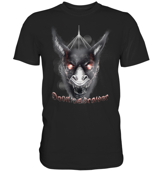 Couple Wear Evil Donkey - Classic and Ladys Premium T-Shirt