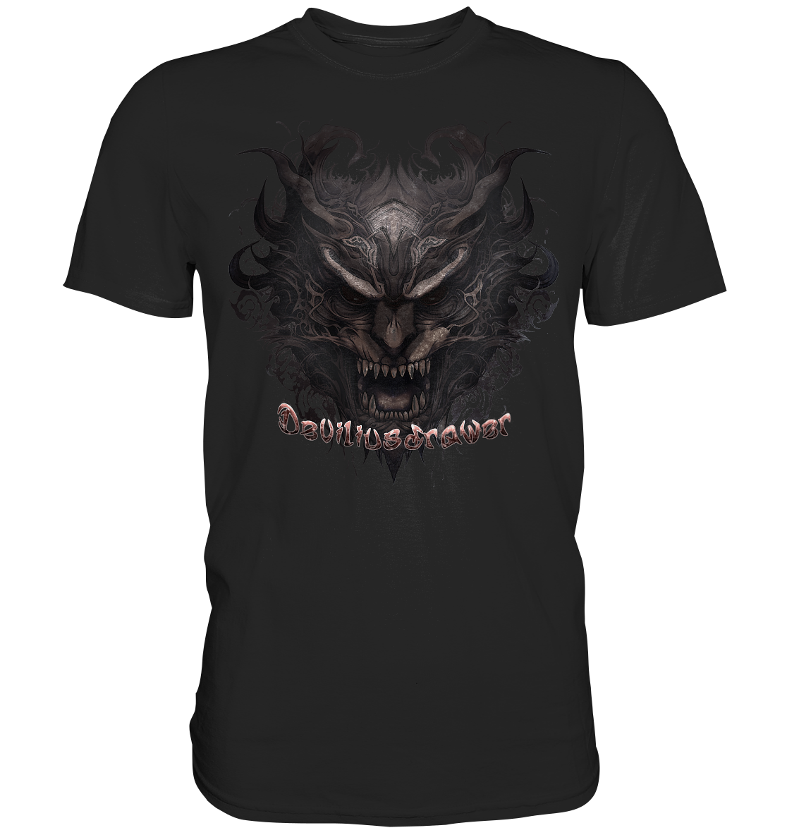 Couple Wear Devils Demon - Classic and Ladys Premium T-Shirt