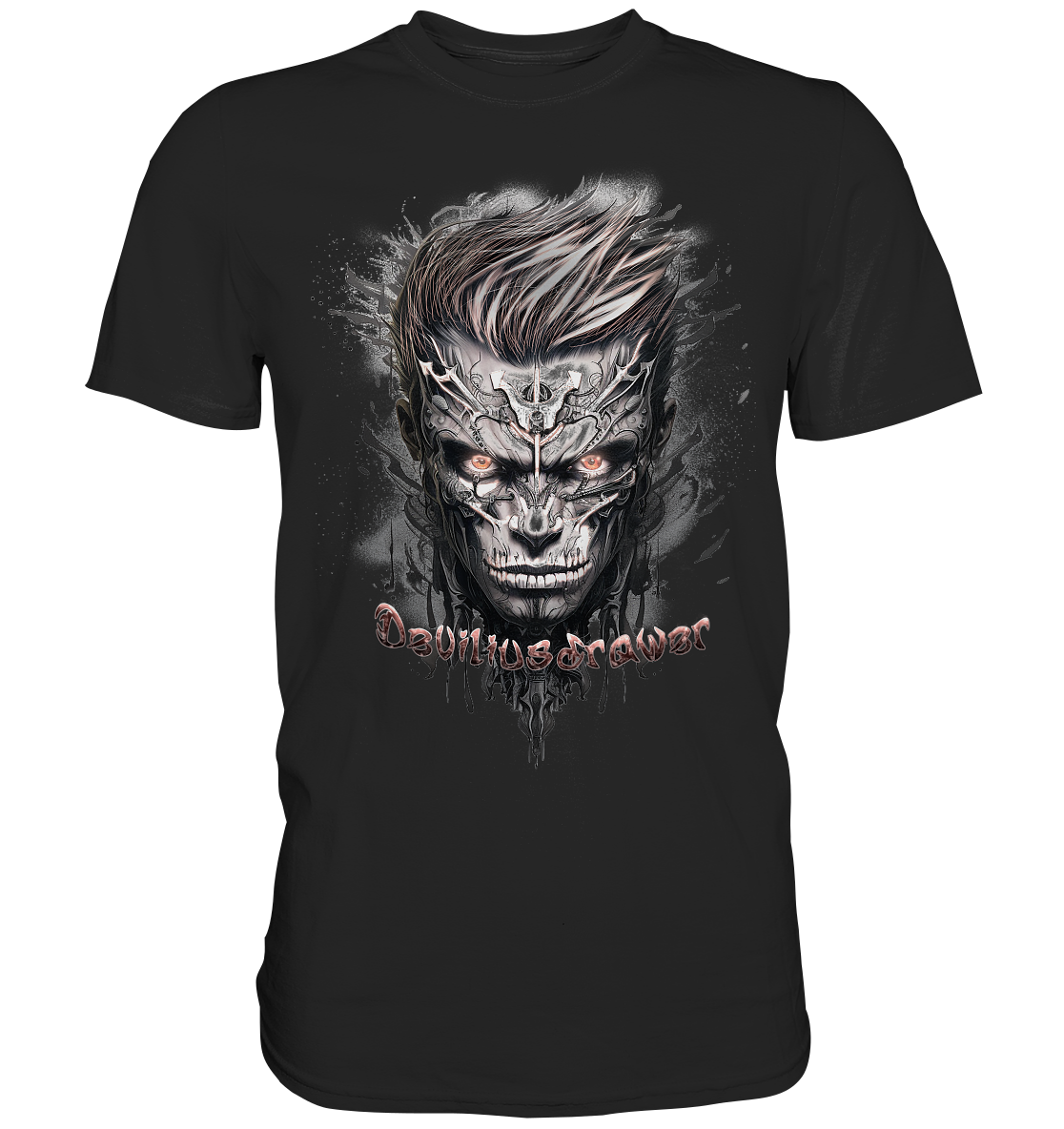 Couple Wear Cyborg Men - Classic and Ladys Premium T-Shirt