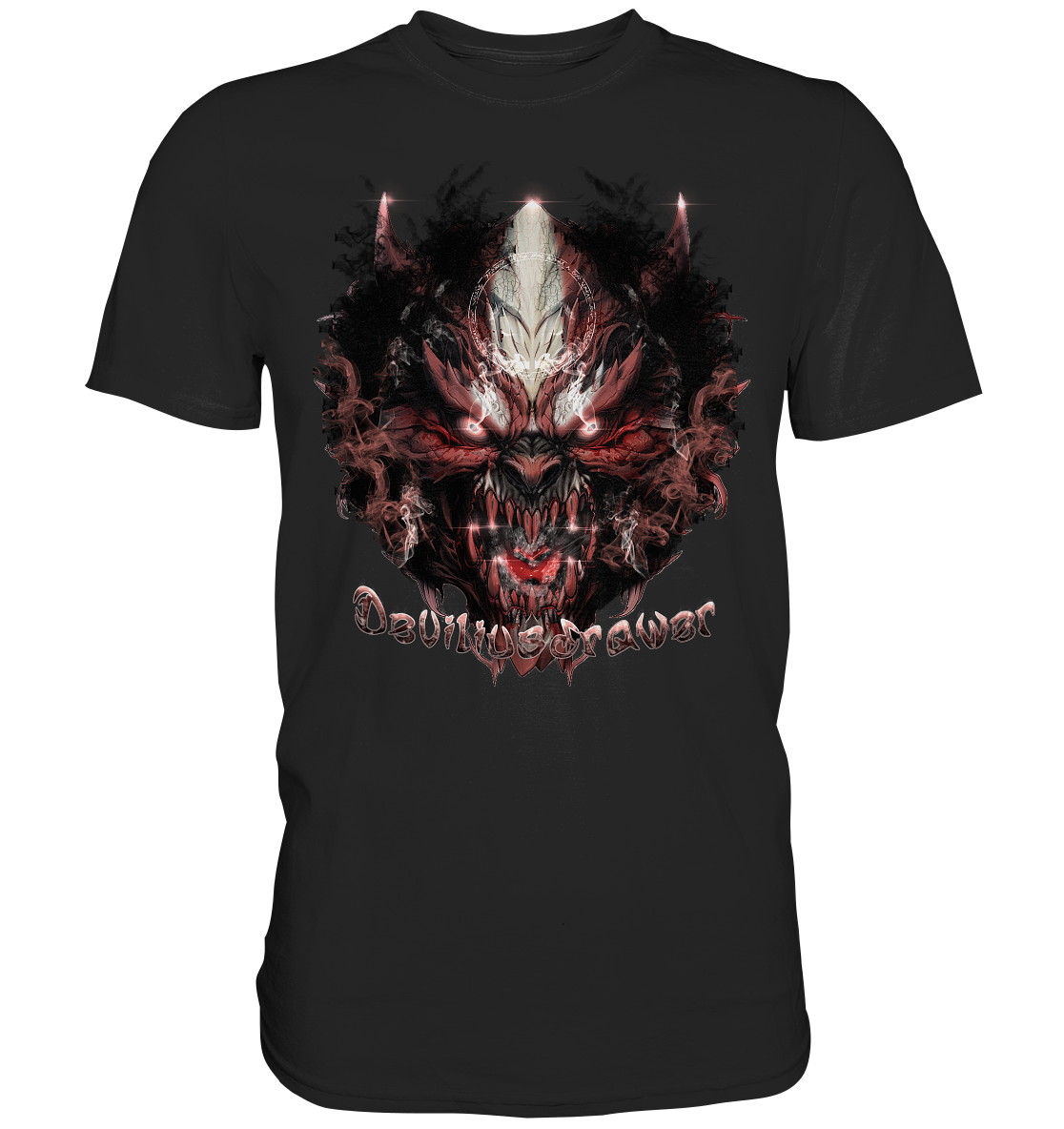 Couple Wear Bloody Demon Vampire - Classic and Ladys Premium T-Shirt