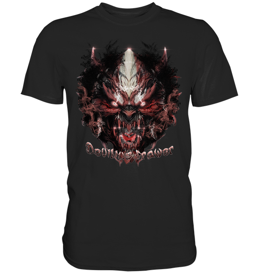 Couple Wear Bloody Demon Vampire - Classic and Ladys Premium T-Shirt