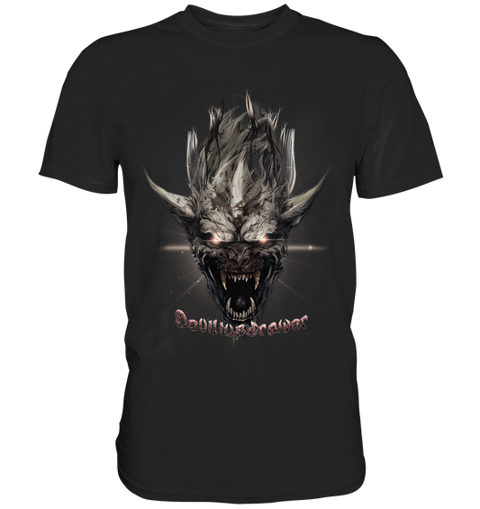 Couple Wear Beast Wearwolf - Classic and Ladys Premium T-Shirt