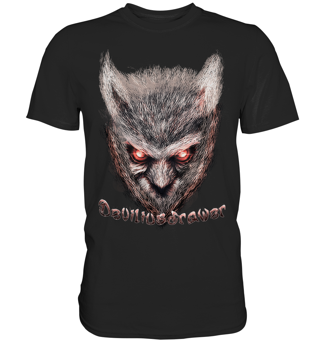 Couple Wear Red Eyed Owl - Classic and Ladys Premium T-Shirt