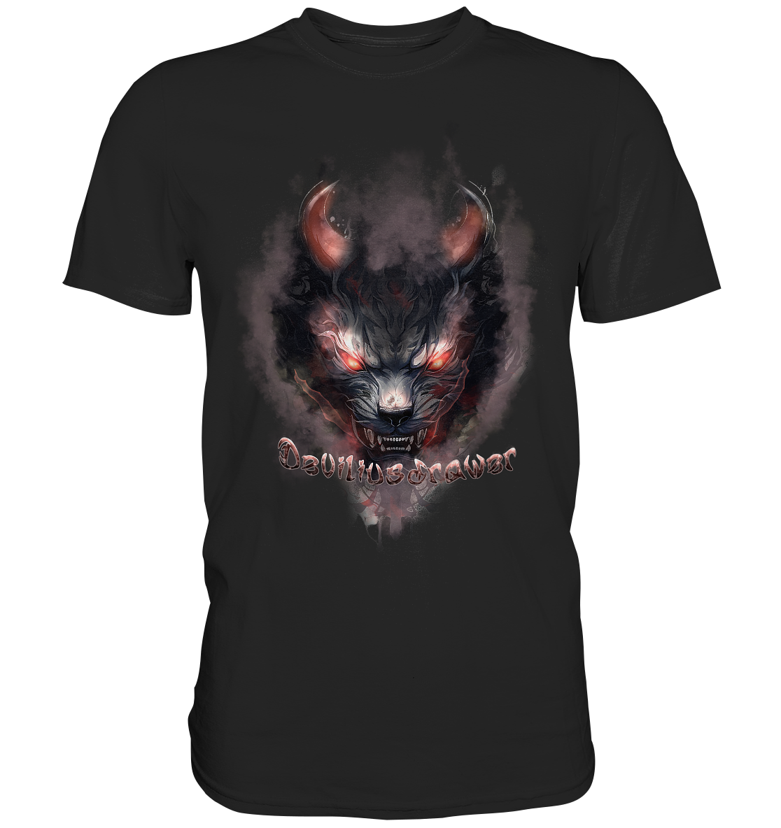 Couple Wear Red Smoked Cat - Classic and Ladys Premium T-Shirt