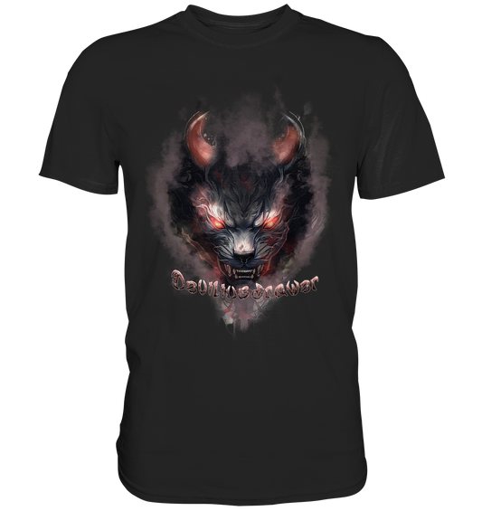 Couple Wear Red Smoked Cat - Classic and Ladys Premium T-Shirt