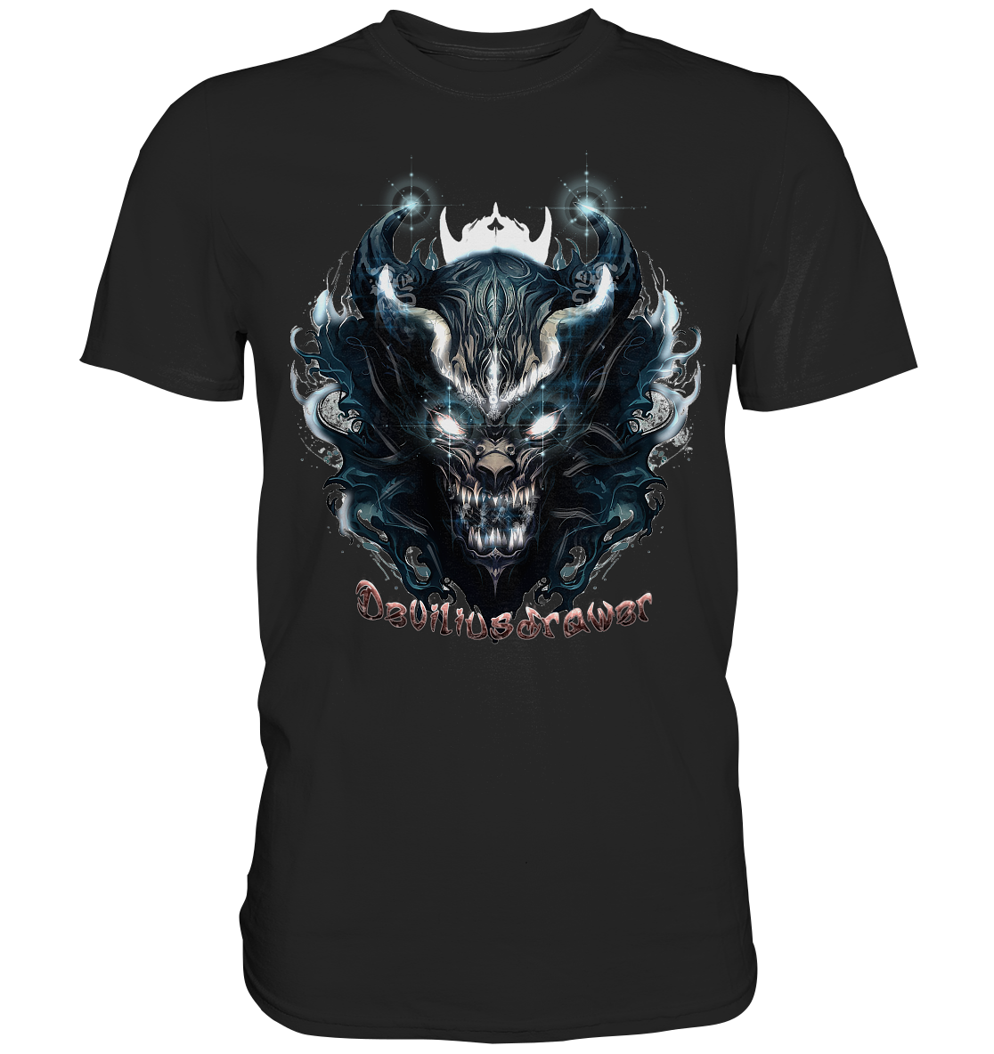 Couple Wear Demonic Star - Classic and Ladys Premium T-Shirt