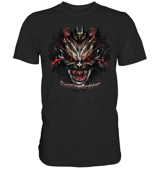 Couple Wear Dark Redeyed Devil - Classic and Ladys Premium T-Shirt