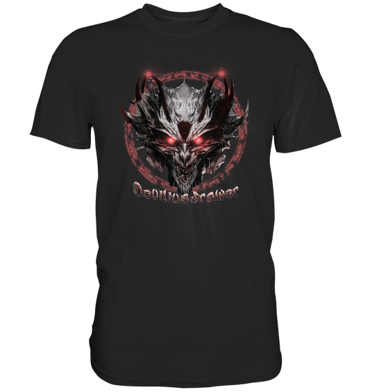 Couple Wear Magic Glow Devil - Classic and Ladys Premium T-Shirt