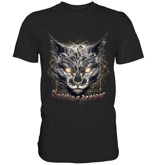 Couple Wear Magician Cat - Classic and Ladys Premium T-Shirt