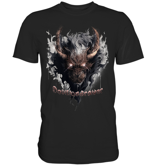 Couple Wear Magic Redeyed Demon - Classic and Ladys Premium T-Shirt