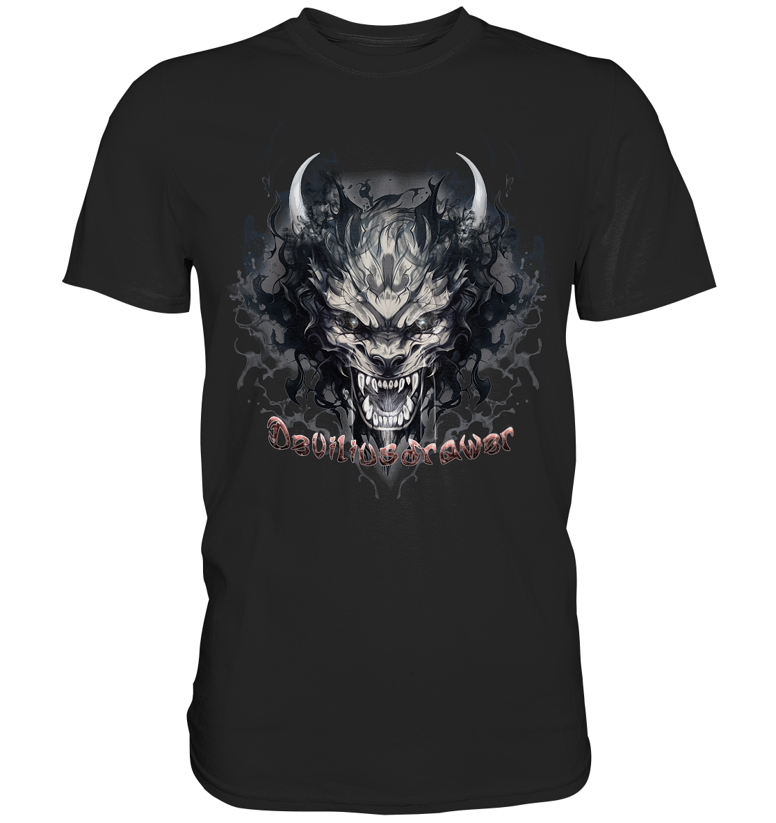 Couple Wear Smoke Beast - Classic and Ladys Premium T-Shirt